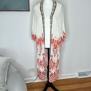 Chico’s Sheer Gauze Kimono, Size 1
